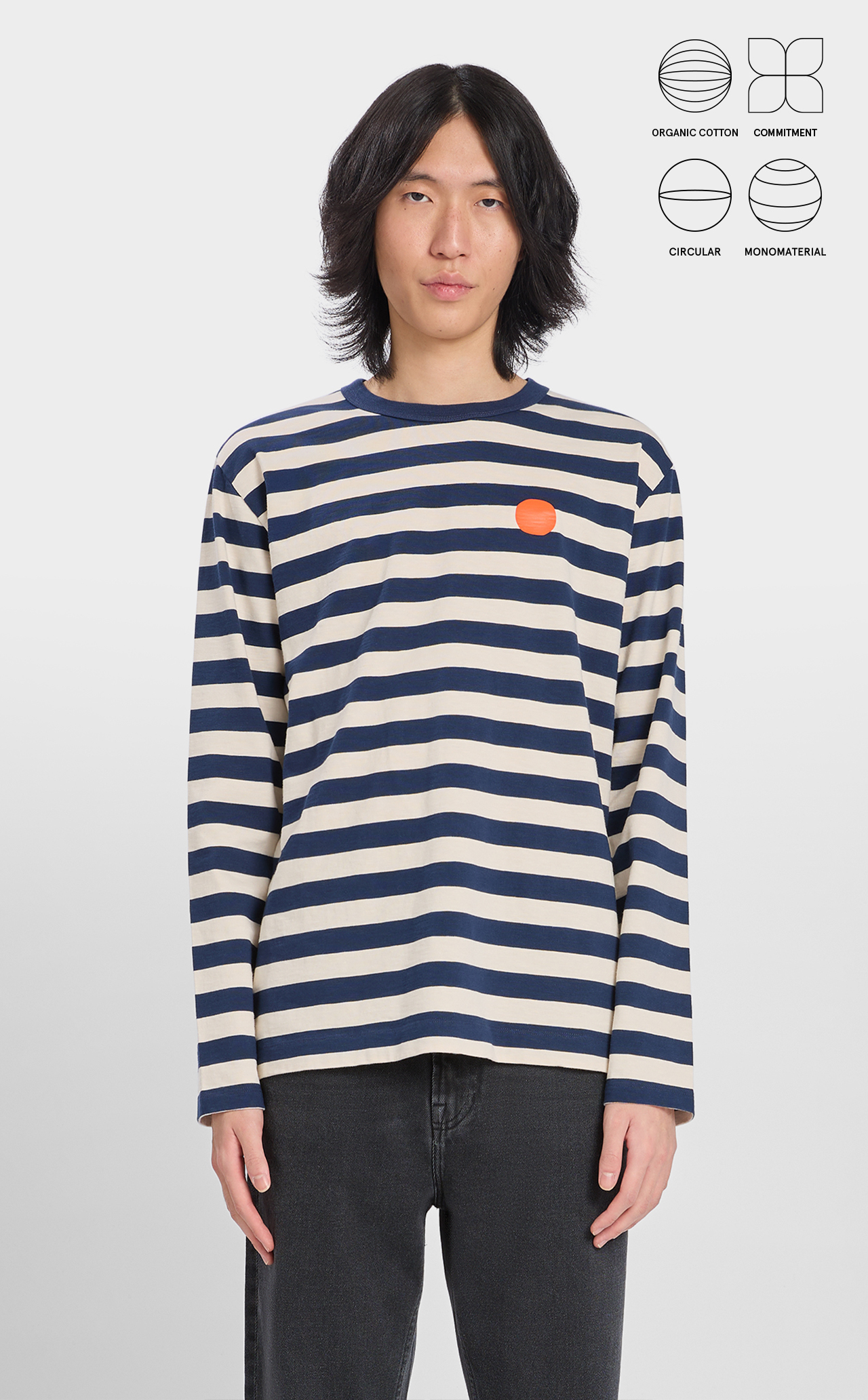 CAMISETA STRIPED DOT M