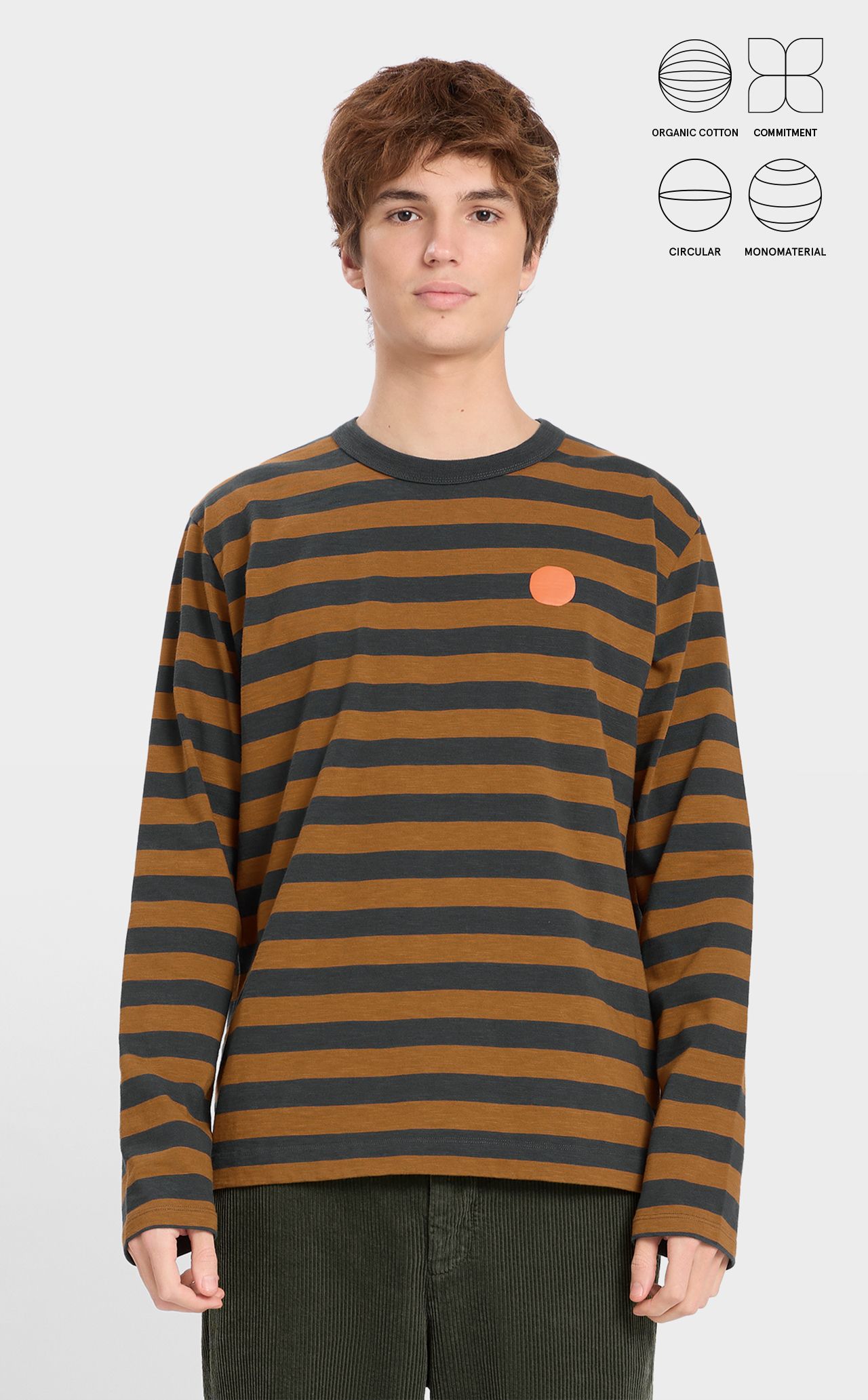 T-SHIRT STRIPED DOT M